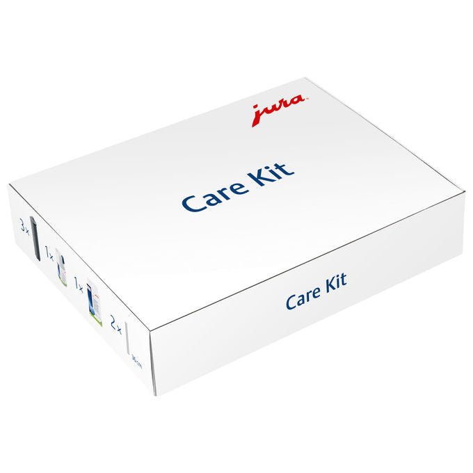 Jura 25065 Care Kit V3 Kit di Manutenzione per Macchina da Caffe' 3 Filtri Claris Smart 1 Detergente per Sistema del Latte 6 Compresse per la Pulizia 2 Tubi del Latte colore Nero