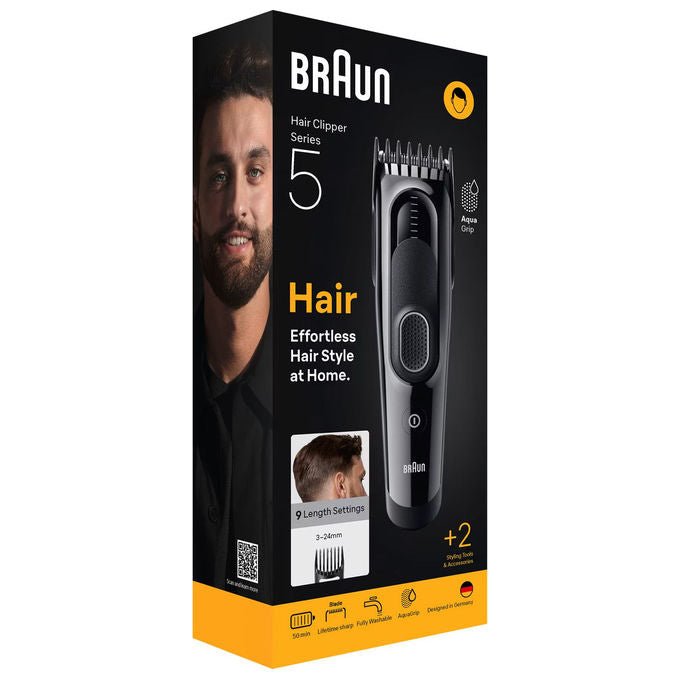 Braun HC5510 Macchina per la rasatura 9 impostazioni di lunghezza 50 minuti di autonomia colore Nero