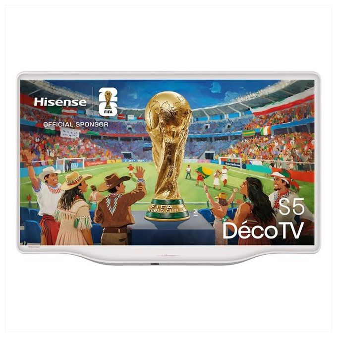 Hisense, TV QLED Full HD 32S5Q, Smart TV, Wi-Fi, Argento-Bianco