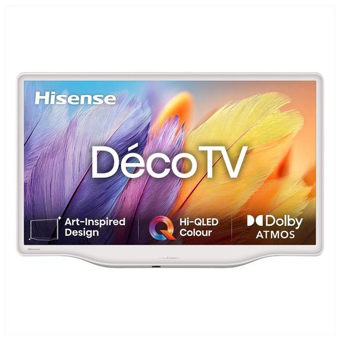 Hisense, TV QLED Full HD 32S5Q, Smart TV, Wi-Fi, Argento-Bianco