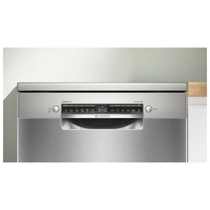 Bosch Serie 4 SMS4ECI27E Lavastoviglie libera installazione 14 coperti 6 programmi 42db Classe a Acciaio spazzolato anti-impronta