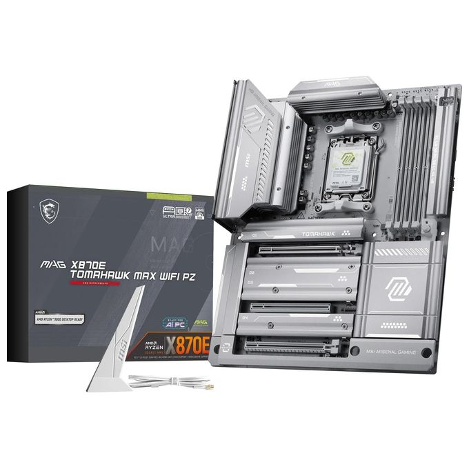 MSI 7E59-018R MAG X870E TOMAHAWK MAX WIFI Scheda Madre ATX Socket AM5 DDR5 Wi-Fi 7 Bluetooth 5.4 5GbE colore Nero
