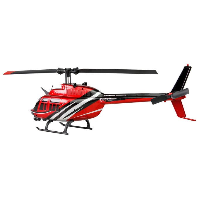 Amewi 25342 Bell 206 Elicottero Radiocomandato Pronto da Volare 2.4 GHz 100 m 12 min LiPo colore Nero Rosso