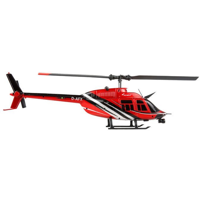 Amewi 25342 Bell 206 Elicottero Radiocomandato Pronto da Volare 2.4 GHz 100 m 12 min LiPo colore Nero Rosso