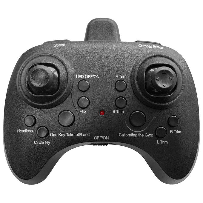 Amewi 25344 FightStar Battle Drone Set RTF 2 in 1 con funzione di battaglia a infrarossi tempo di volo 8 min colore Rosso e Blu