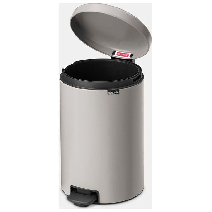 Brabantia 254406 NewIcon Cestino con Pedale Capacita' 20 L Materiale Acciaio Colore Grigio Soft