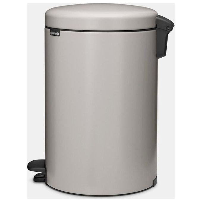 Brabantia 254406 NewIcon Cestino con Pedale Capacita' 20 L Materiale Acciaio Colore Grigio Soft