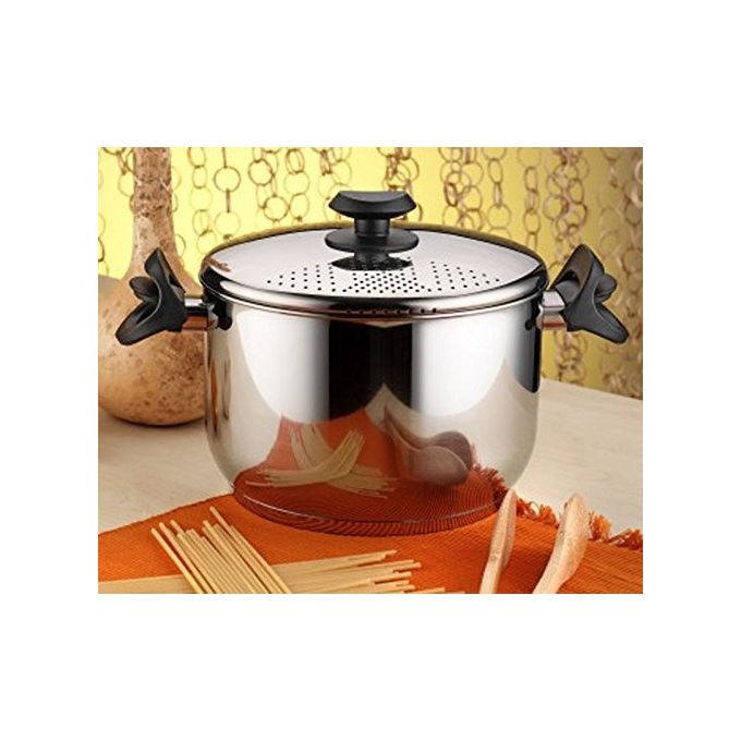 Borella 25449 Arian Pentola Acciaio Inox diametro 22 cm capacita' 5,30 L colore Acciaio
