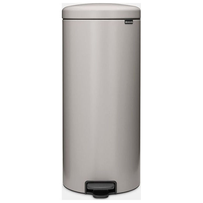 Brabantia 254949 NewIcon Contenitore dell'acqua 30 L con coperchio a pedale e chiusura ammortizzata colore Grigio