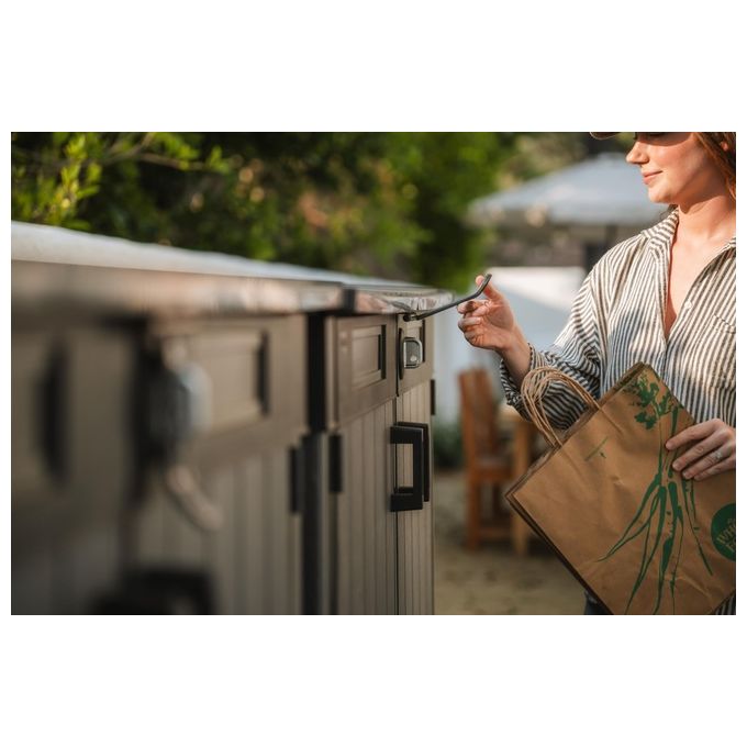 Keter 17212413 Cortina Mega Box Porta Attrezzi da Esterno 2020L Resina EVOTECH+ colore Grigio