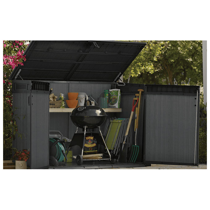Keter 17212413 Cortina Mega Box Porta Attrezzi da Esterno 2020L Resina EVOTECH+ colore Grigio