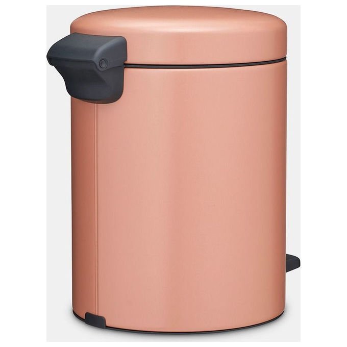 Brabantia 255267 NewIcon Pattumiera a Pedale 5 L Acciaio con Chiusura Ammortizzata e Secchio Interno Rimovibile colore Warm Copper