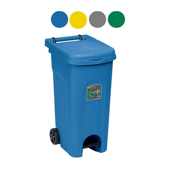 Stefanplast Bidone Urban-Eco 80 Litri Giallo