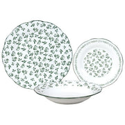 Borella 25668 Rapallo Servizio Piatti 18 Pezzi Porcellana colore Verde