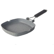 Borella 25765 Astra2 Bistecchiera Alluminio Antiaderente 20x20 cm Induzione colore Nero