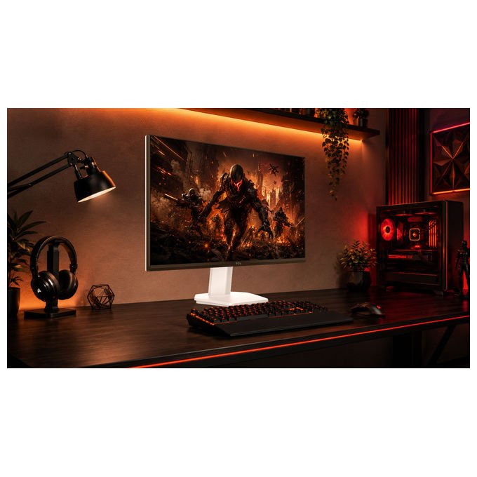 TCL 25P1AD Monitor Gaming 25'' 1920 x 1080 Pixel IPS 300 Hz HDR400 0,5 ms colore Bianco