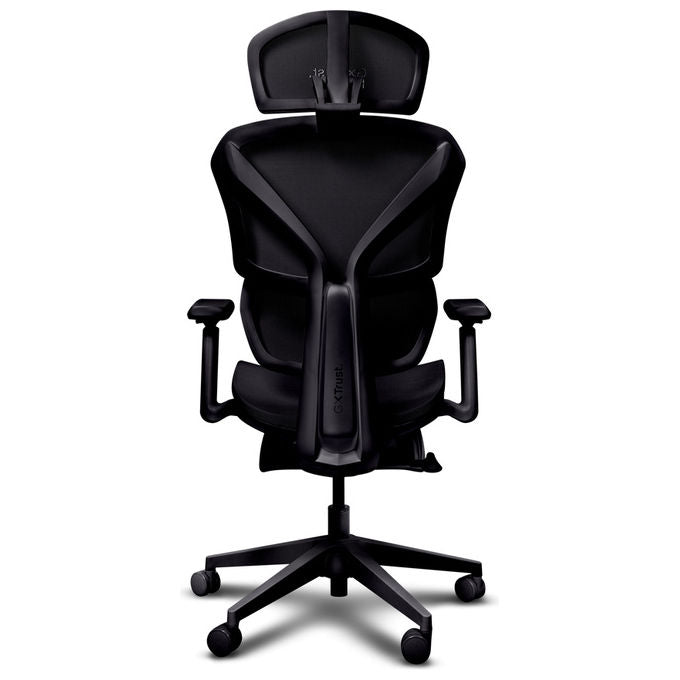 Trust 26010 GXT 725 Rivara Sedia da gaming per PC Seduta imbottita Schienale a rete Braccioli 3D Cuscino lombare e collo colore Nero