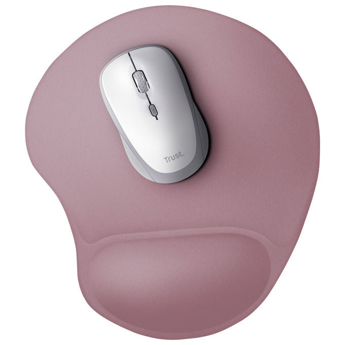 Trust 26013 Tappetino per mouse ergonomico con poggiapolso in gel colore Rosa