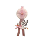Baby Idea Fiocco Cicogna Misura Piccola Rosa