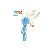 Baby Idea Fiocco Cicogna Misura Grande Azzurro