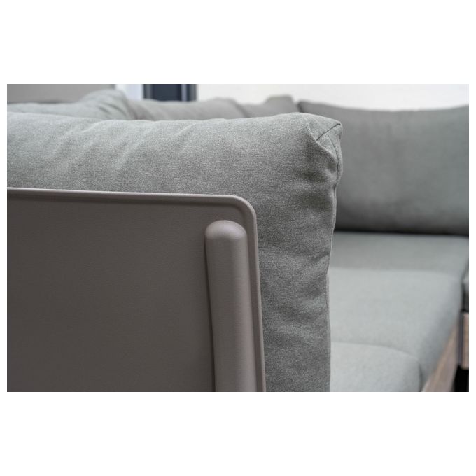 Keter Elements Extension Kit - Modulo schienale con cuscino per composizioni angolari e divanetti del Set modulare Elements - Ashwood-Cappuccino