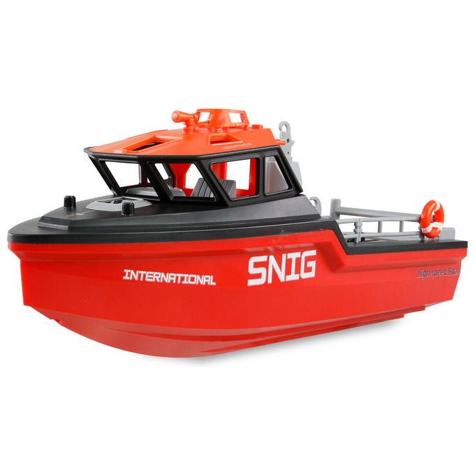 Amewi 26117 Rettungsboot Barca Radiocomandata Motore Brushless Jetantrieb 320mm colore Nero Rosso