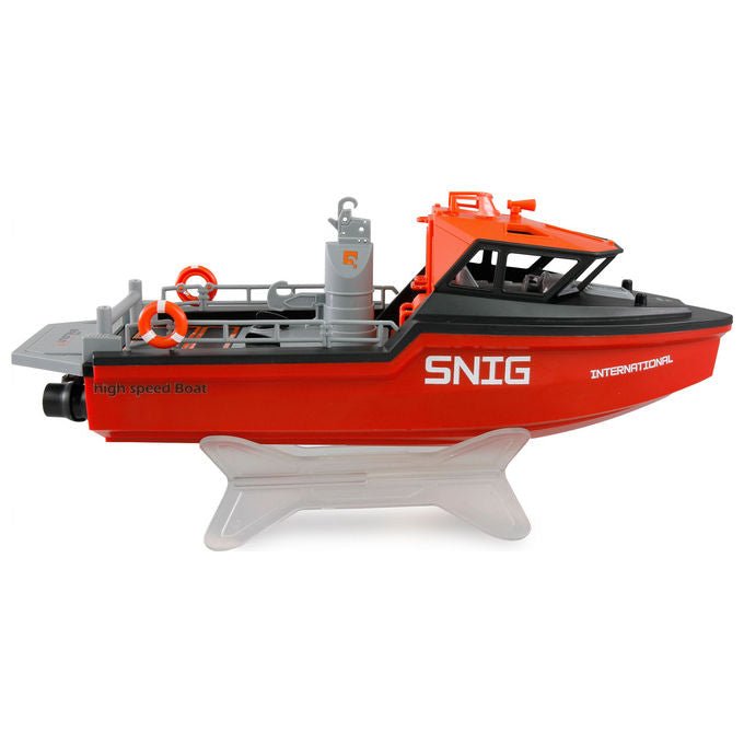 Amewi 26117 Rettungsboot Barca Radiocomandata Motore Brushless Jetantrieb 320mm colore Nero Rosso