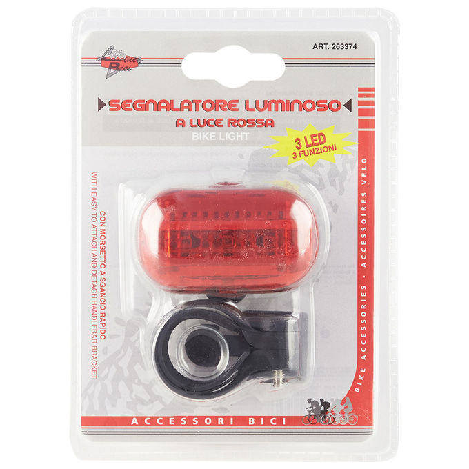 Rhutten Segnalatore 3 Led Rosso