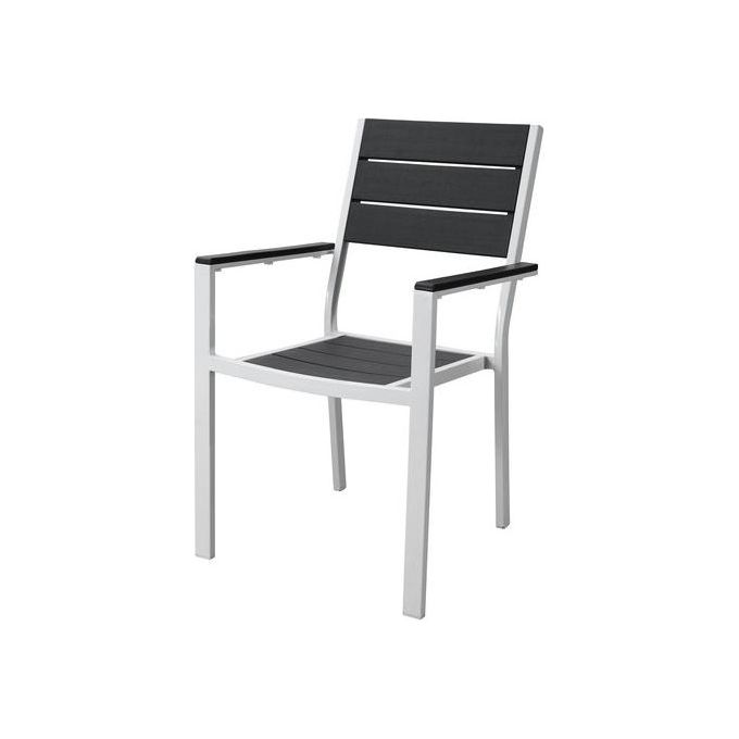 Amicasa Poltrona Cortina Bianco Grigio