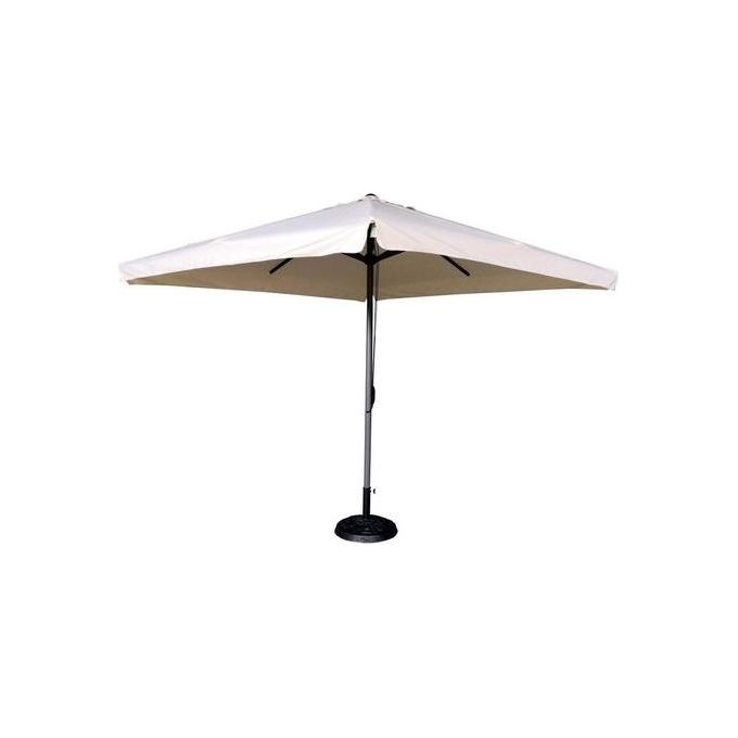 Amicasa Ombrellone Alluminio 3x3mt Class Grigio-Ecru