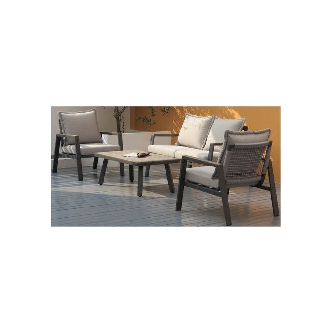 Amicasa BRH 10114 2 Set Esterno Alex Grigio e Beige