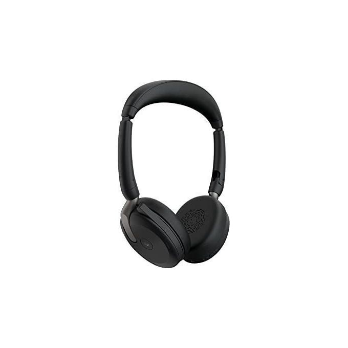 Jabra Evolve2 65 Flex Auricolare con Cavo e Senza Cavo a Padiglione Ufficio Bluetooth Nero