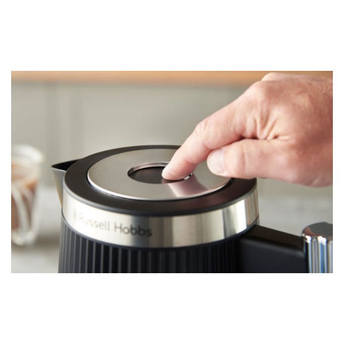 Russell Hobbs 26750-70 Brontë Bollitore Elettrico 1,7 L 2400 W Filtro anticalcare Base girevole 360° colore Nero testurizzato