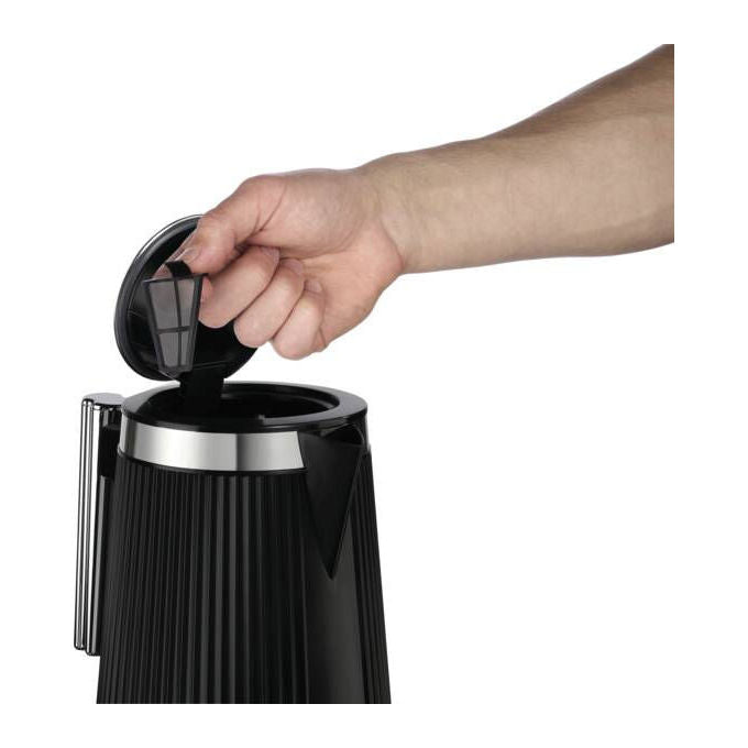 Russell Hobbs 26750-70 Brontë Bollitore Elettrico 1,7 L 2400 W Filtro anticalcare Base girevole 360° colore Nero testurizzato