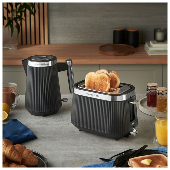 Russell Hobbs 26760-56 Brontë Tostapane 2 Fette 6 Livelli di Tostatura Potenza 980 W colore Nero