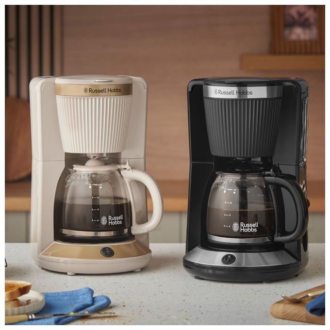 Russell Hobbs 26781-56 Bronte Macchina da caffe' filtro 1,25 L 1100 W Funzione Mantieni Caldo Funzione Pausa e Versamento colore Dourado Cor della pietra