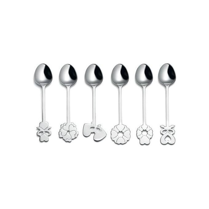 Guzzini Set di 6 Cucchiaini Love Stainless Steel 18-10
