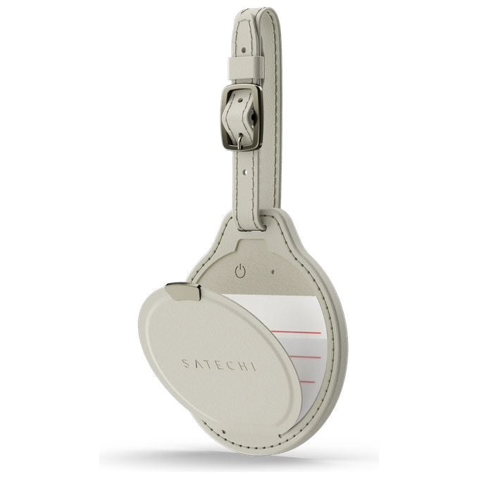 Satechi ST-LFALTW FindAll Luggage Tag Compatibile Apple Find My Batteria Fino a 8 Mesi Ricarica Wireless Qi Qi2 MagSafe colore Sand
