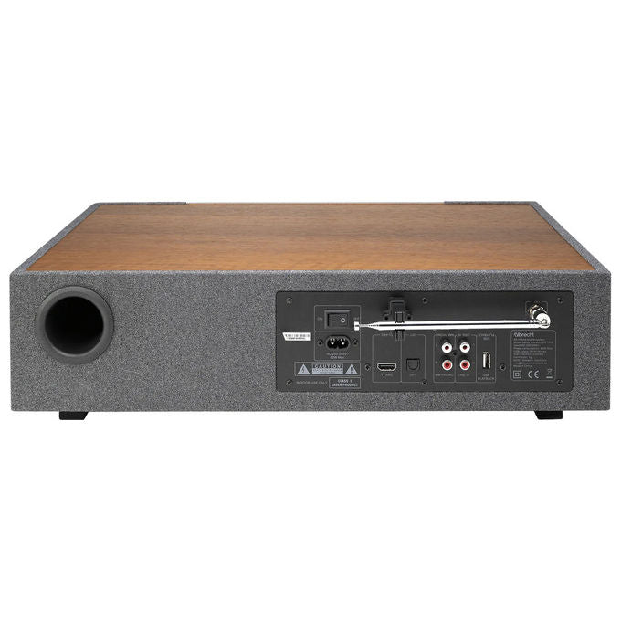 Albrecht 27000 DR 1000 Soundsystem All-in-One Analogico e Digitale DAB+ FM Internet Radio 30 W Riproduzione MP3 USB Bluetooth Wi-Fi colore Noce