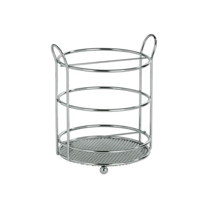 Artex Cestello Portaposate Rotondo Linea Slim 13x15cm in Metallo Cromato
