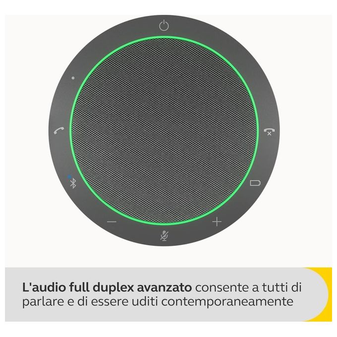 JABRA Speak2 55 UC Vivavoce Universale USB Tipo-C Grigio per Comunicazioni Professionali e Collaborazione Efficiente