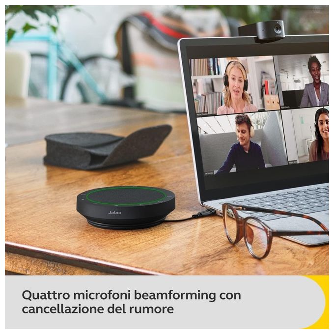 JABRA Speak2 55 UC Vivavoce Universale USB Tipo-C Grigio per Comunicazioni Professionali e Collaborazione Efficiente