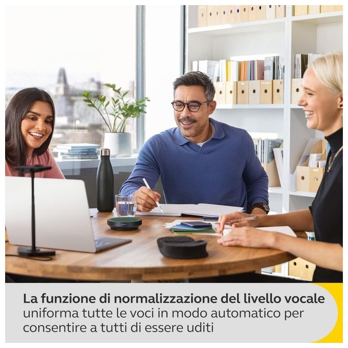 JABRA Speak2 55 UC Vivavoce Universale USB Tipo-C Grigio per Comunicazioni Professionali e Collaborazione Efficiente