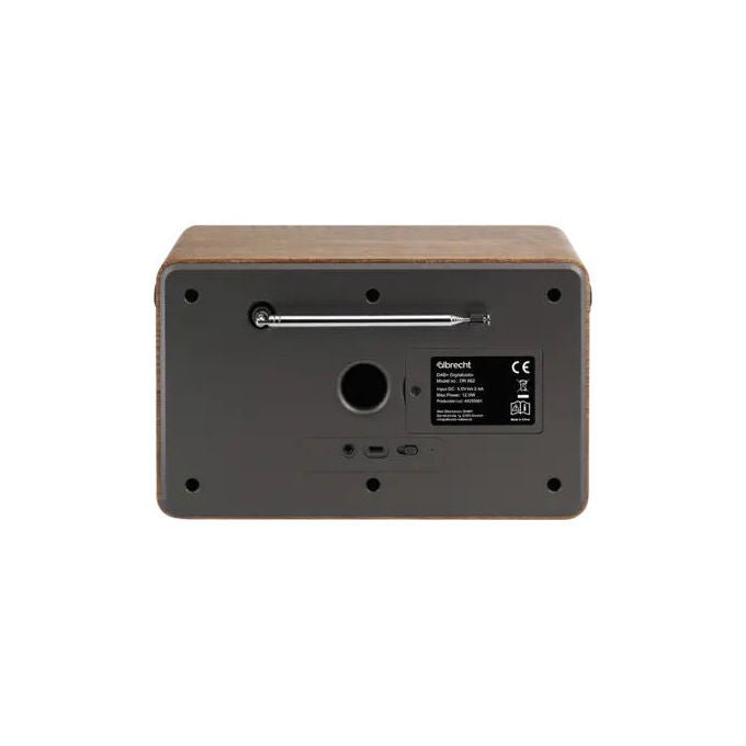 Albrecht DR862 Comfort Radio Portatile Digitale DAB+ FM Bluetooth 5.4 Schermo 4.3'' Potenza 4 W Batteria 4000 mAh Autonomia 15 h colore Grigio Legno