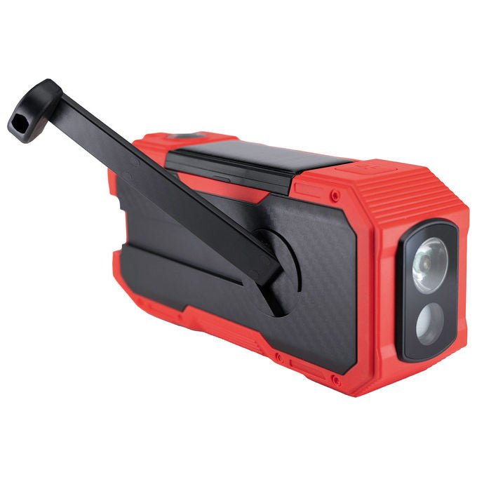 Albrecht 27911 DR 112 Radio Outdoor Digitale con DAB+ FM Bluetooth USB-C Altoparlanti 2x5 W Batteria 4000 mAh IPX5 colore Nero Rosso