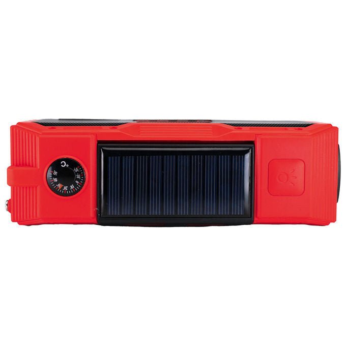 Albrecht 27911 DR 112 Radio Outdoor Digitale con DAB+ FM Bluetooth USB-C Altoparlanti 2x5 W Batteria 4000 mAh IPX5 colore Nero Rosso