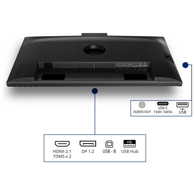 Philips monitor 27 pollici WQHD, 27B2N3500JH, IPS 120 Hz, 4 ms, webcam 5 MP, USB-C, altoparlanti, regolazione altezza