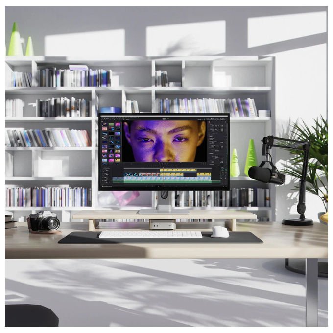 Alogic 27C5KPDT Clarity Monitor Touch 5K 27'' 5120x2880 Pixel IPS LED USB-C Power Delivery colore Nero Argento