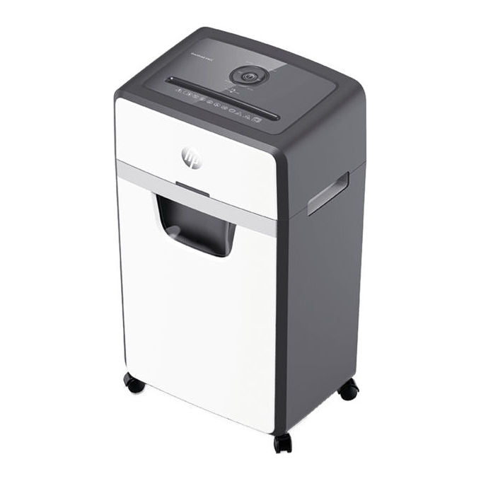 HP OneShred 24CC Distruttore Documenti 24 fogli Taglio Incrociato Sicurezza P-4 Rumorosita'  65 dB colore Grigio chiaro