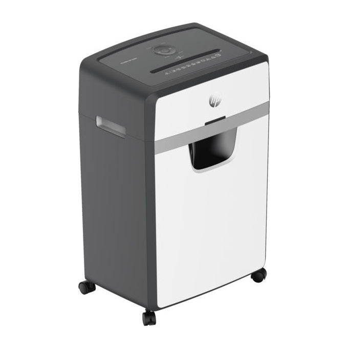 HP OneShred 24CC Distruttore Documenti 24 fogli Taglio Incrociato Sicurezza P-4 Rumorosita'  65 dB colore Grigio chiaro